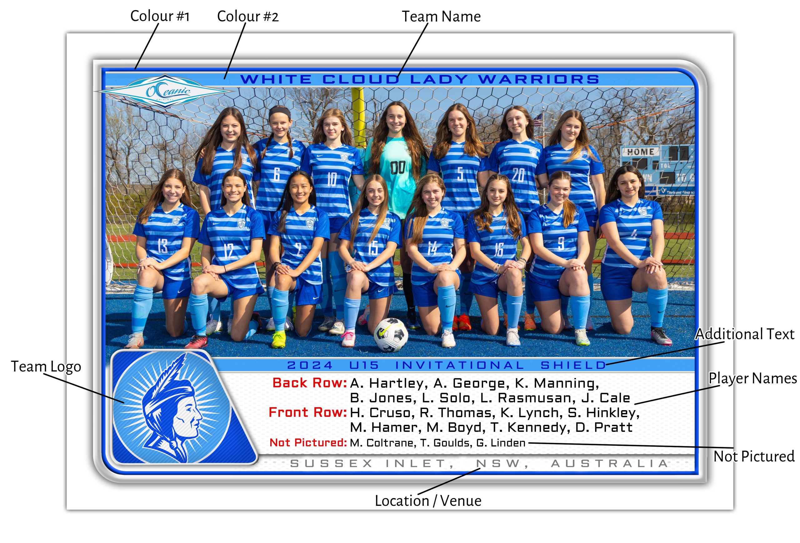 Soccer Team Card
