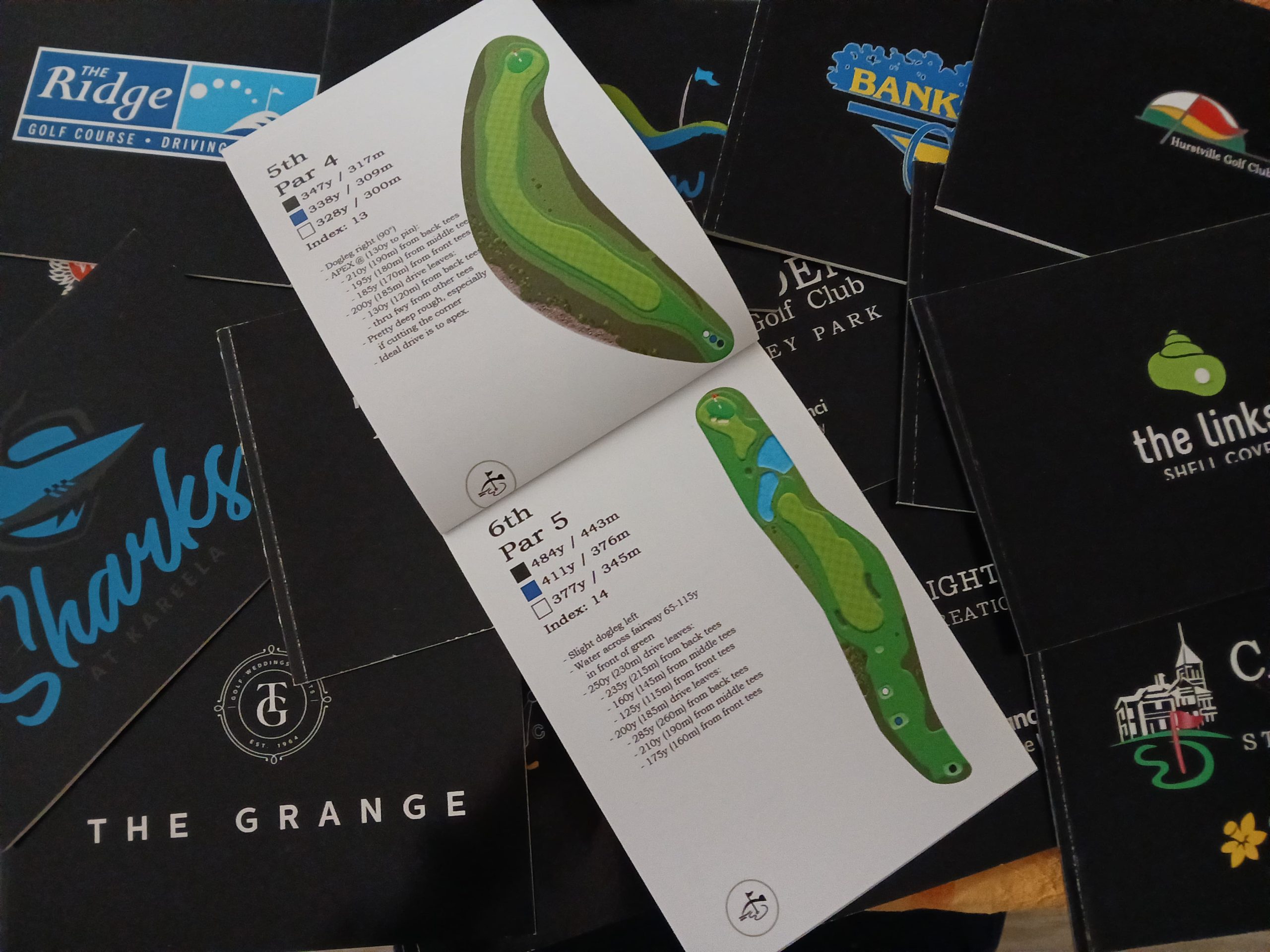 Custom Golf Yardage Books