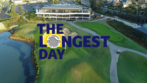 Aerial Photo of Golf Club with Longest Day Logo